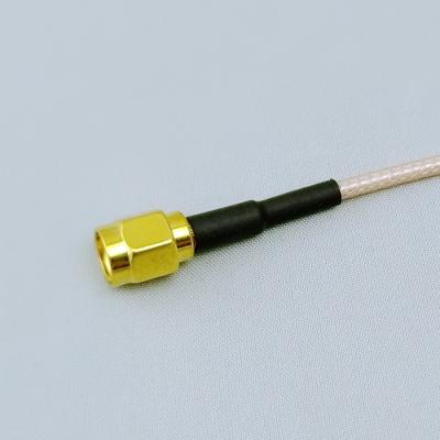 China 3GHz SMA RG316 Microwave Cable Barss Gold Plated Flexible RF Cable Assembly for sale