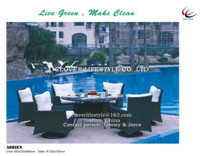 China Adrien flat wicker adjustable DINING SET for Hotel, Garden and Beach by Clover Lifestyle Outdoor Furniture China for sale