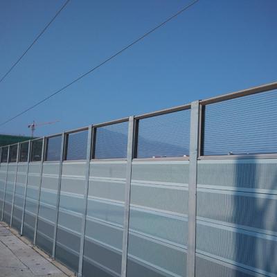 China Highway Railway PC Acoustic Noise Barrier Panel Sound Barrier Fence for sale