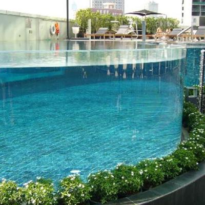 China Custom Size Aquarium 93% Transmission Acrylic Sheets For Swimming Pool for sale