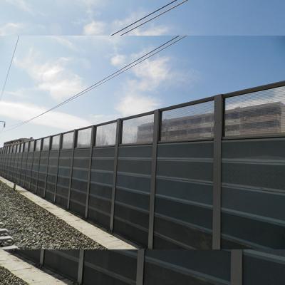 China Polycarbonate Highway Sound Barrier Wall 8mm Residential Noise Barrier for sale