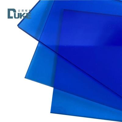 China Folha de plexiglás fundido de cor azul claro translúcido inquebrável à venda