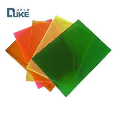 China DUKE 8ft X 4ft 3mm 15mm Thick Transparent Translucent Solid Colour Acrylic Plastic Sheets Plexi Plate Te koop