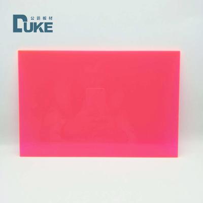 China 100% Virgin Mitsubishi MMA Pink Plexiglass Day Night Acrylic Sheet 1.2g/Cm3 for sale