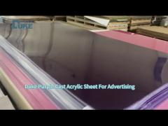 Clear Colored UV Blocking Purple See-through Glossy Solid Perspex Sheet For Signage