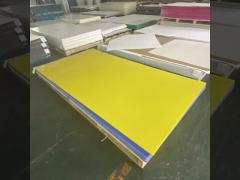 Wholesale Laser Cut Engrave Thick Glossy Opaque Yellow Cast Lucit Plastic Sheet Customize Size