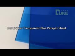 Cut To Size Unbreakable Translucent Light Blue  Colored Cast Acrylic Polycarbonate PMMA Plexiglass S