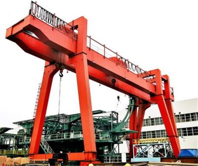 China 15t working duty A8 Double Girder Goliath Crane Rail Mounted for sale