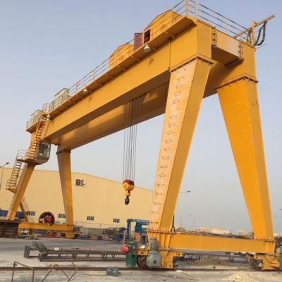 China Double Girder Remote Control 15t A8 Rail Mounted Gantry Crane for sale