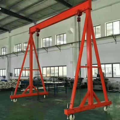 China Workshop warehouse 5T Portable Gantry Crane With Electric Chain Hoist for sale