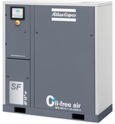 China Sf Sf+ Vortex Oil Free Atlas Screw Air Compressor For University for sale