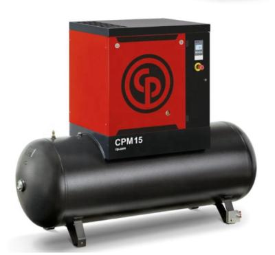 China CPM10 Single Phase Rotary Screw Air Compressor Chicago Pneumatic 7.5KW 64db(A) Noise for sale