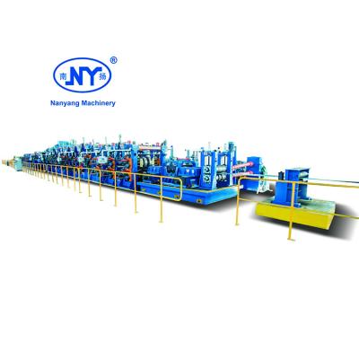 China Nanyang professional pipe forming making machine erw automatic flexible tube pipe mill line for sale