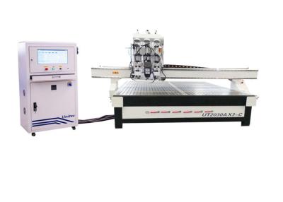 China Three Heads DSP Vacuum Table Multi Spindle CNC Router for sale
