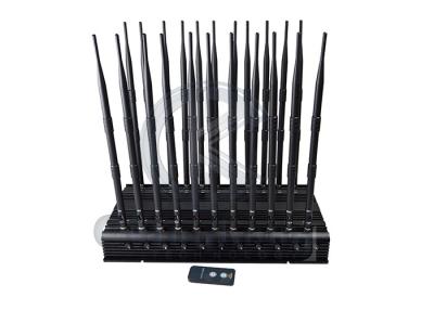 China 22 Bands Signal Jamming Device 42 Watts WiFi GPS LOJACK 2G 3G 4G 5G for sale