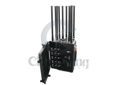 China AC110V High Power Signal Jammer 10 Channels 500W 300 Meters for sale