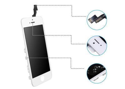 China Tempered Glass Material iPhone 5s LCD Screen Digitizer Assembly Mobilephone White Original IC for sale