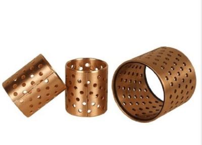 China Self Lubricating Thin Wall CuSn8P Bronze Perforated Bushings for sale