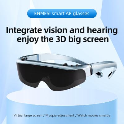 China 1080P Large FOV 1800 Nits OLED Head Mounted Display, USB-C AR Smart Glasses for sale