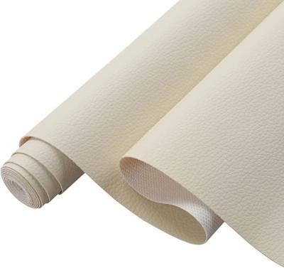 China White Furniture Leatherette PVC Leather Seat Fabric Durability for sale