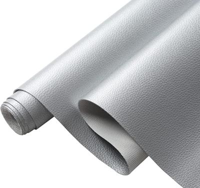 China Desgaste Grey Leatherette Upholstery Fabric resistente de Sofa Bed Pvc Vinyl Leather do animal de estimação de 137CM à venda