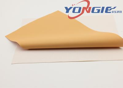 Κίνα Κίτρινο τεχνητό υλικό τσαντών Rexine υφάσματος σκηνών PVC για την κάλυψη καναπέδων προς πώληση