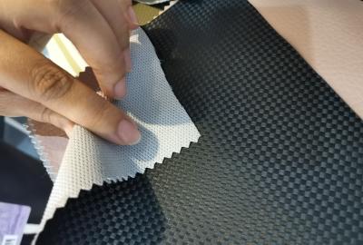 China Diamond Pattern PVC Super Leather 3.0mm Durable Waterproof Fabric for sale