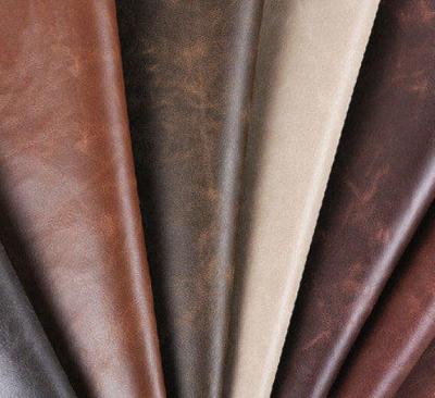 中国 Waterproof PVC Faux Leather Synthetic Colorful Leather Fabric For Sofa 販売のため