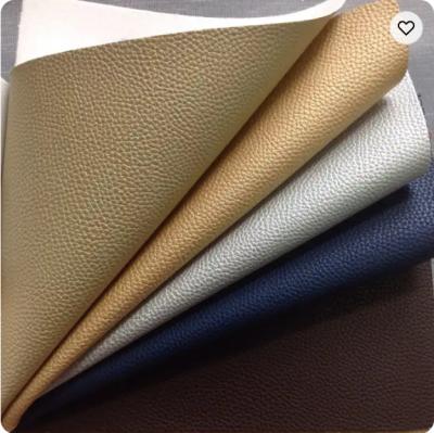 China Artificial 0.65mm PVC Vinly Roll Synthetic Leather Fabric 140cm For Car Seat Cover à venda