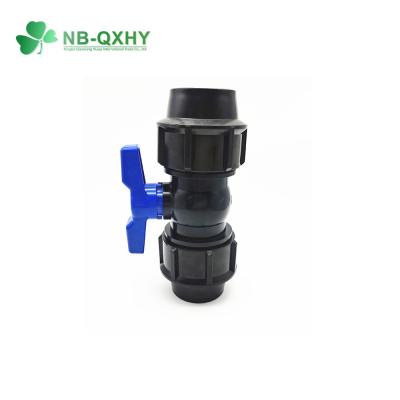 China PP Compact Valve for Fixed Ball Valve Irrigation in Agriculture at Normal Temperature for sale