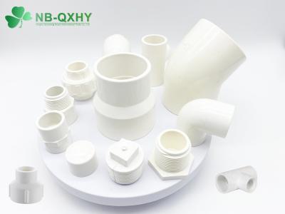 China 100% Material Alta espessura Acessórios de PVC Branco Flange de pedra de furgoneta para abastecimento de água fria à venda