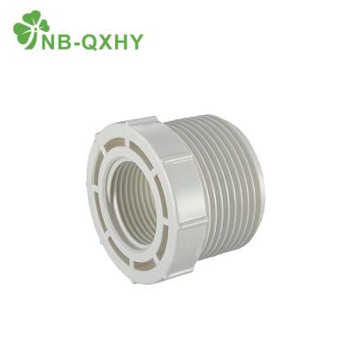 China Fusão de plástico PVC BSPT Standard Pipe Fitting Nipple Tank Connector Adaptador para Fusão à venda
