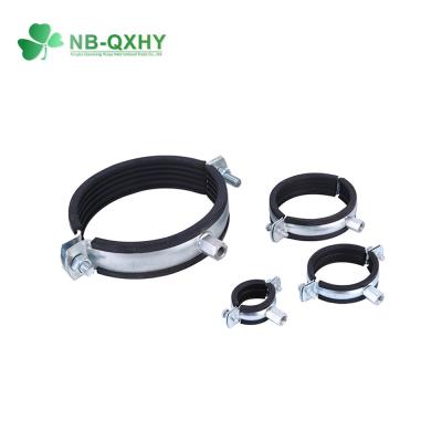 China Steel Wheel Pipe Clamp with EPDM Rubber and 15-200mm 3/8
