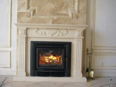 China White Wood Burning Firebox Insert / Fireplace Inserts Wood Burning With Blower  for sale