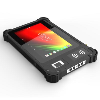China 3G 4G LTE MTK6765 Octa quitan el corazón al Tablet PC rugoso de Android con el lector biométrico de NFC de la huella dactilar en venta