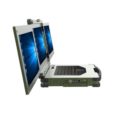 China Multifunction Rugged Pc Laptop Portable 3 Screen With Touch Screen Te koop