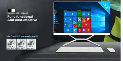China 23.8″ All In One Pc Desktop Computer Touch Screen I7 11700 8 Cores 16mb Smart Cache Barebone System for sale