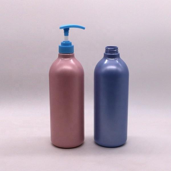 Quality Cap Type Pump 1000mL Capacity Round Bottles for Customized Color Lotion Body for sale