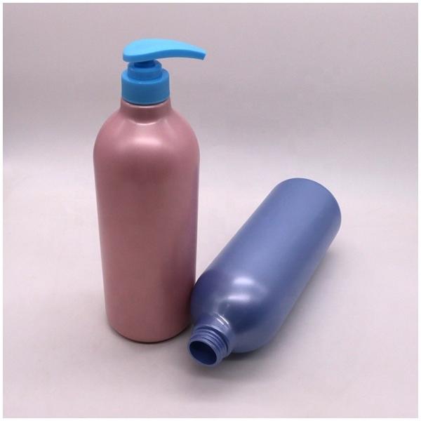 Quality Cap Type Pump 1000mL Capacity Round Bottles for Customized Color Lotion Body for sale