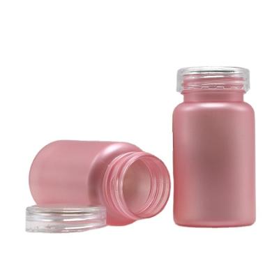 China Pharmaceutical Grade 100cc PET Frosted Plastic Pill Bottle with Child Proof Screw Cap for sale