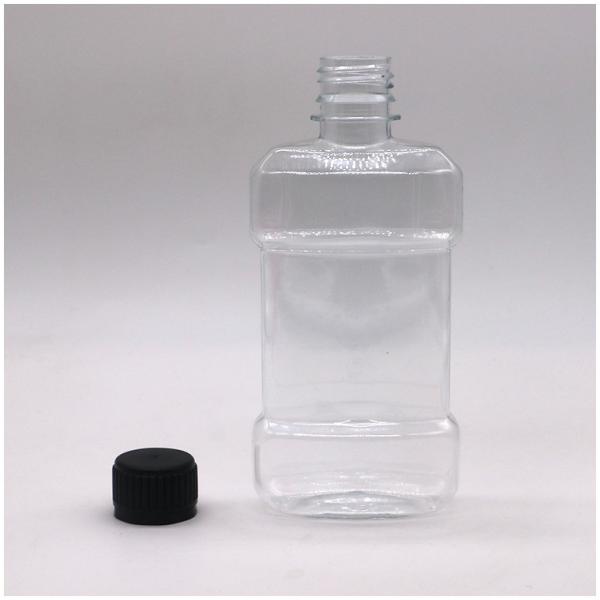 Quality Customizable Color 250ml PET Liquid Mouthwash Plastic Bottle Sealing Type SCREW for sale