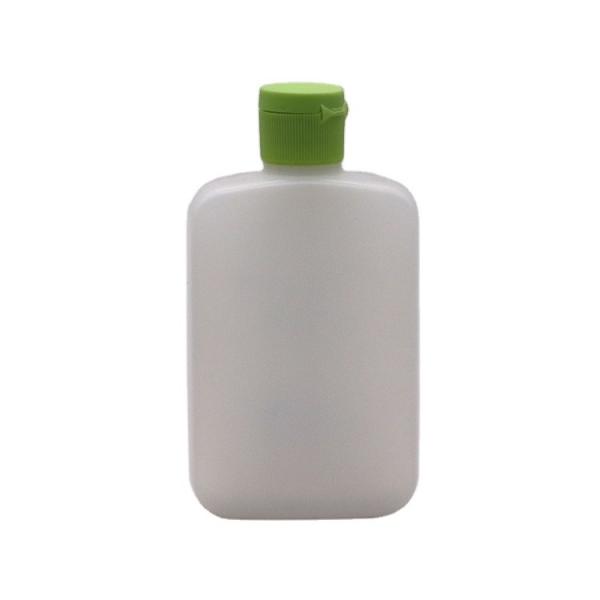 Quality 120ml HDPE Flat Square Cosmetic Bottle with Custom Color and Spiral Flip-Over for sale