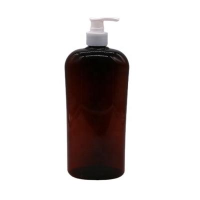 China Screw Cap 750ml PET Customizable Color Shampoo/Lotion Bottle For Cream Printing Material for sale