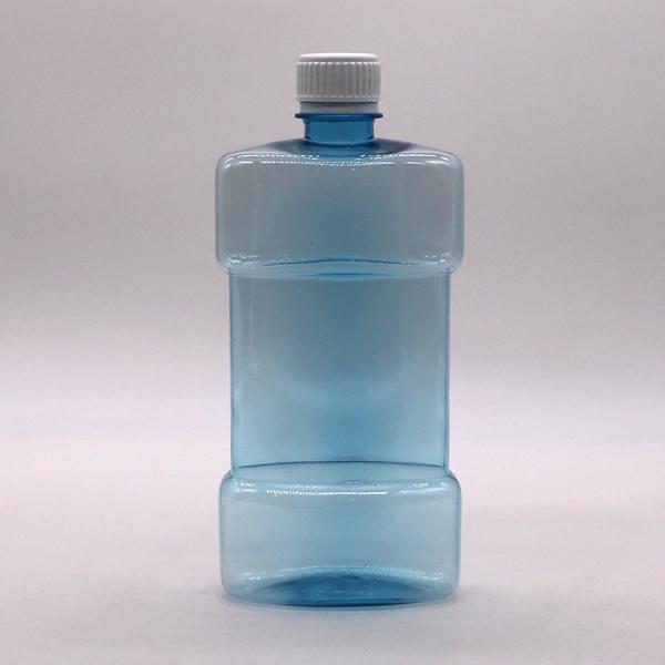 Quality Screen Printing 500ml PET Unique Shape Liquid Mouthwash Plastic Bottle with for sale