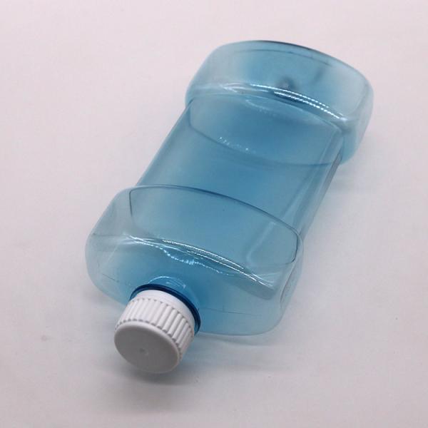 Quality Screen Printing 500ml PET Unique Shape Liquid Mouthwash Plastic Bottle with for sale