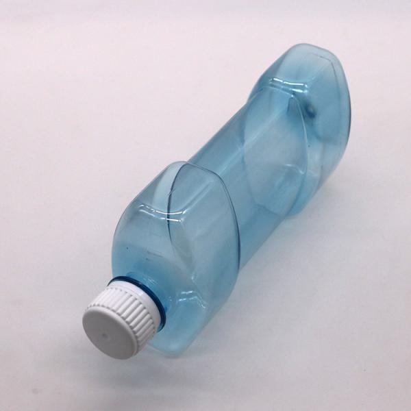 Quality Screen Printing 500ml PET Unique Shape Liquid Mouthwash Plastic Bottle with for sale