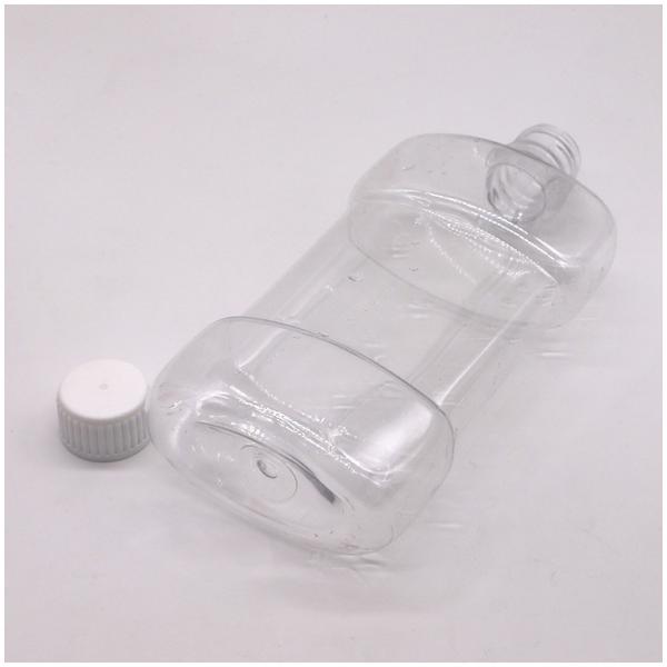 Quality Screen Printing 500ml PET Unique Shape Liquid Mouthwash Plastic Bottle with for sale