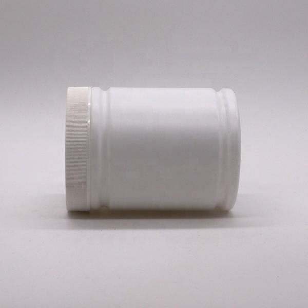 Quality 500ml HDPE Plastic Powder Container with Customized Cylinder Shape Label Sticker for sale