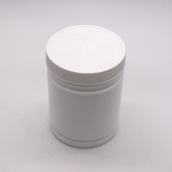 Quality 500ml HDPE Plastic Powder Container with Customized Cylinder Shape Label Sticker for sale