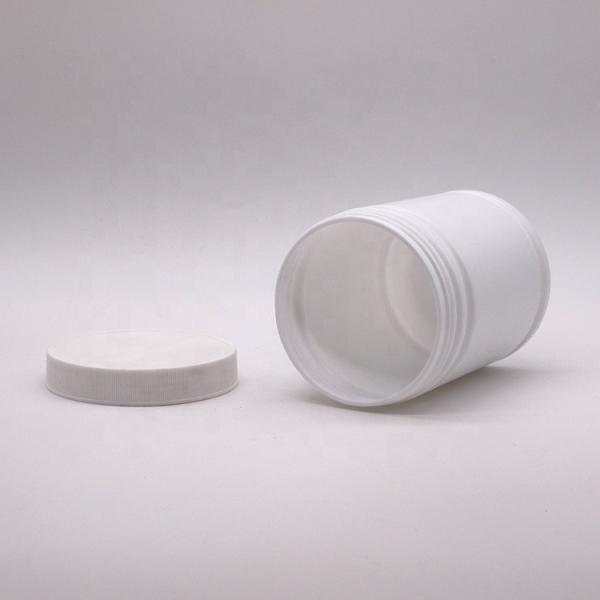 Quality 500ml HDPE Plastic Powder Container with Customized Cylinder Shape Label Sticker for sale